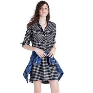 MADEWELL Dress - PLAID SHIRTDRESS
